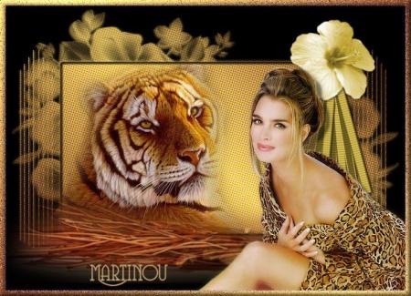 Le tigre et sa belle
